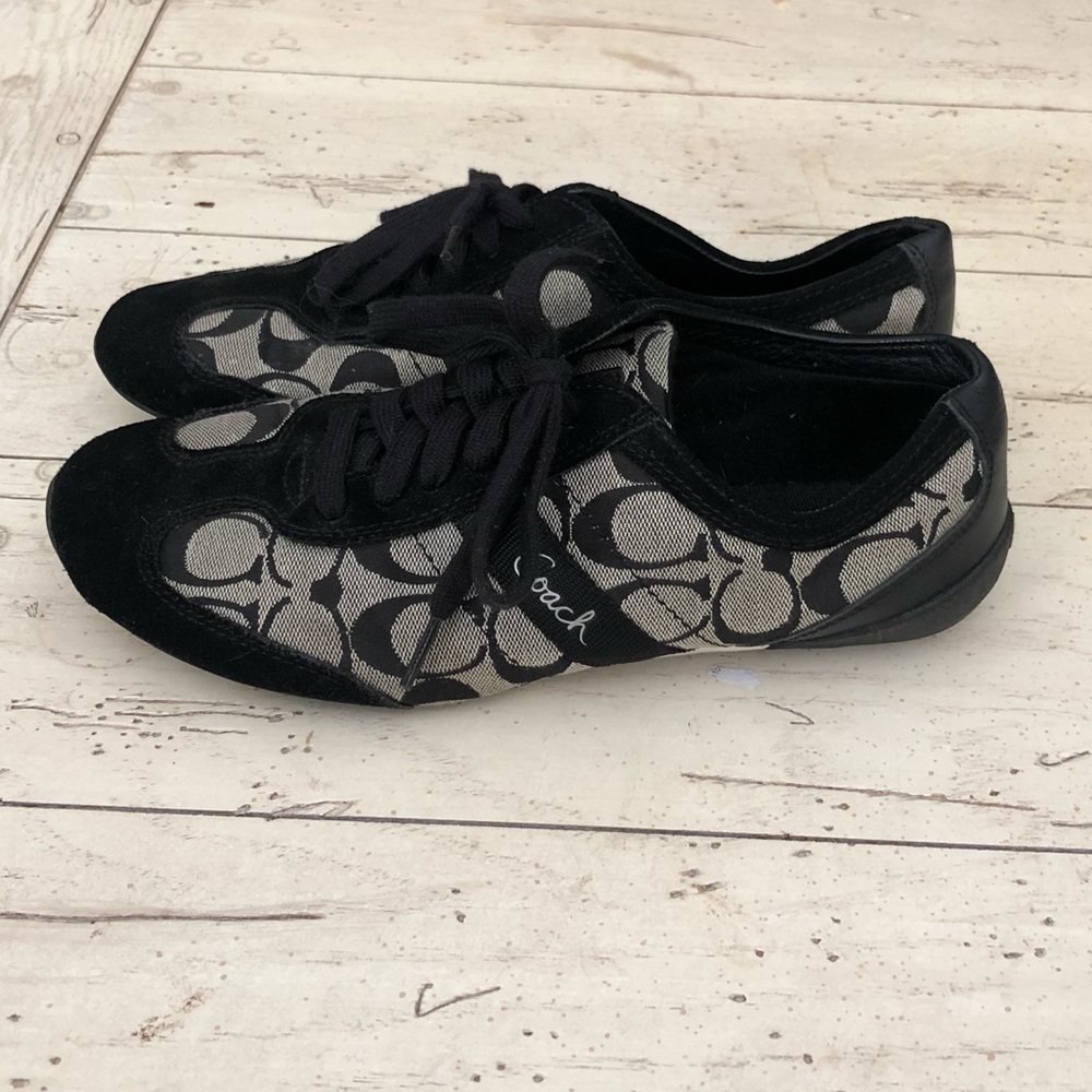 Coach Baylee Tennis Shoes in Black/Grey